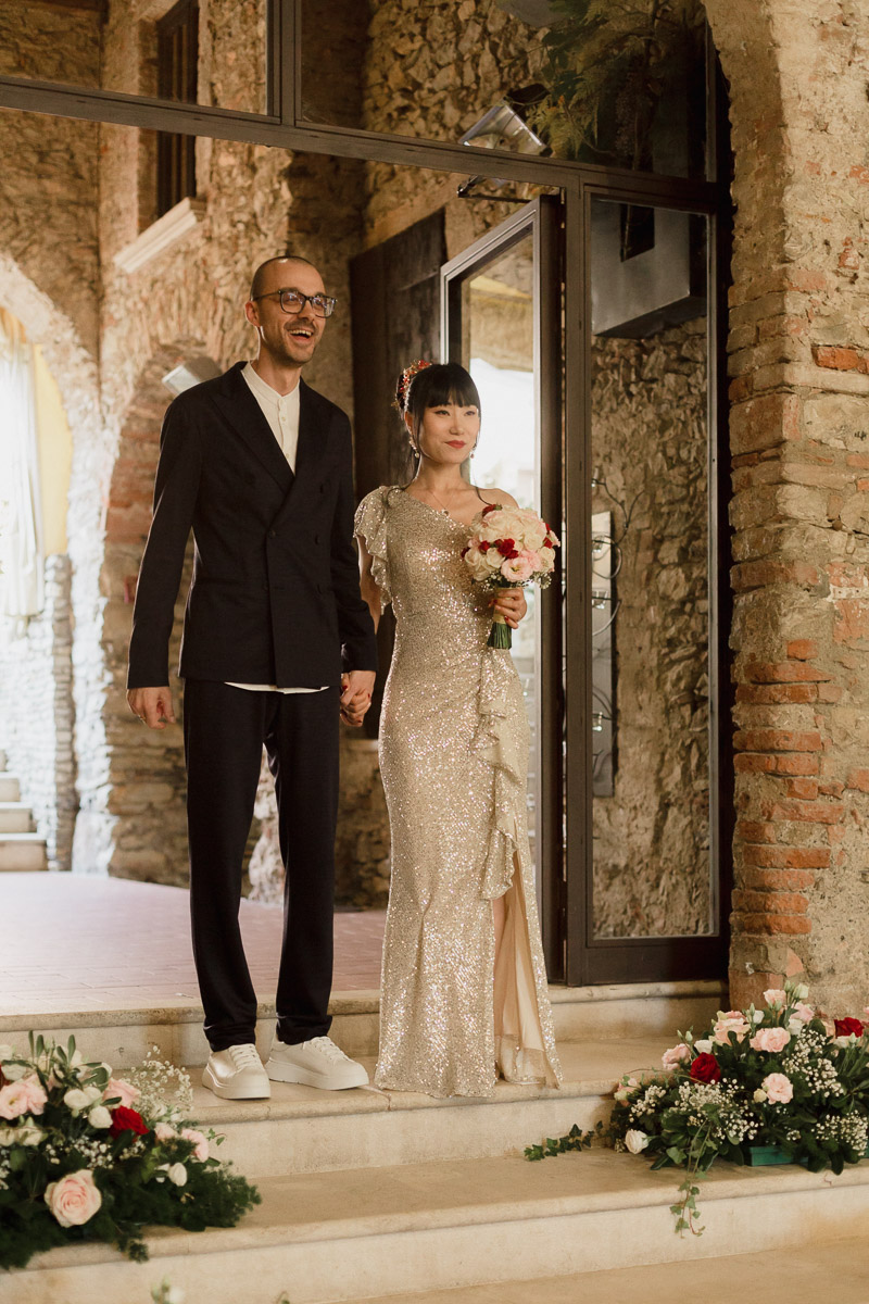 sposa cinese abito sera matrimonio